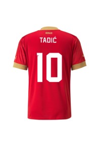 Servië Dusan Tadic #10 Voetbaltruitje Thuis tenue WK 2022 Korte Mouw